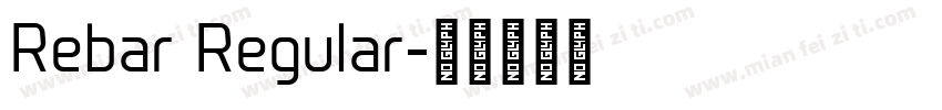 Rebar Regular字体转换